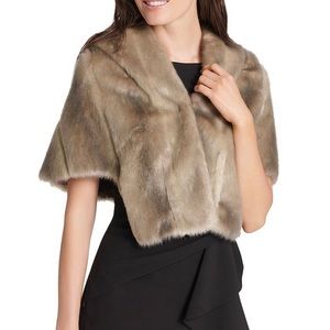 NEVER WORN! Eliza J Faux Fur Capelet